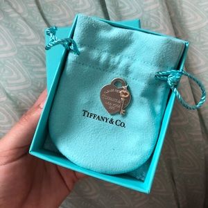 Tiffany Heart Key Pendant